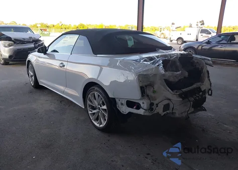 2022 Audi A5 Cabriolet Premium Plus 45 Tfsi Quattro S Tronic from USA, damaged, VIN WAUWAGF56NN000529